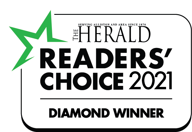Alliston Herald Reader's Choice Diamond Winner 2021