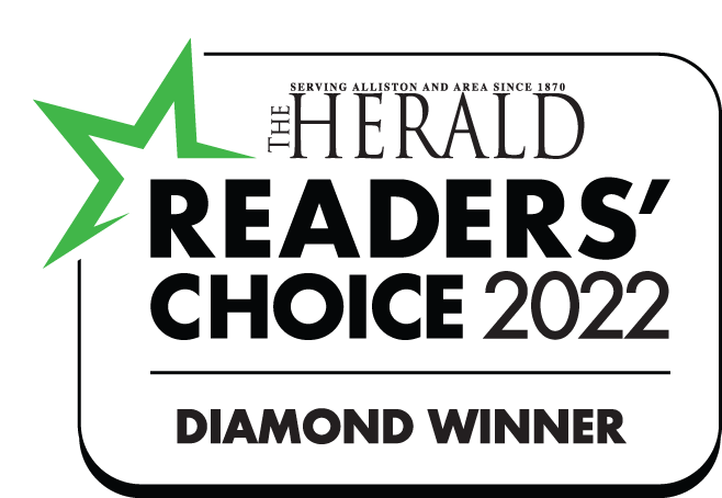 Alliston Herald Reader's Choice Diamond Winner 2021